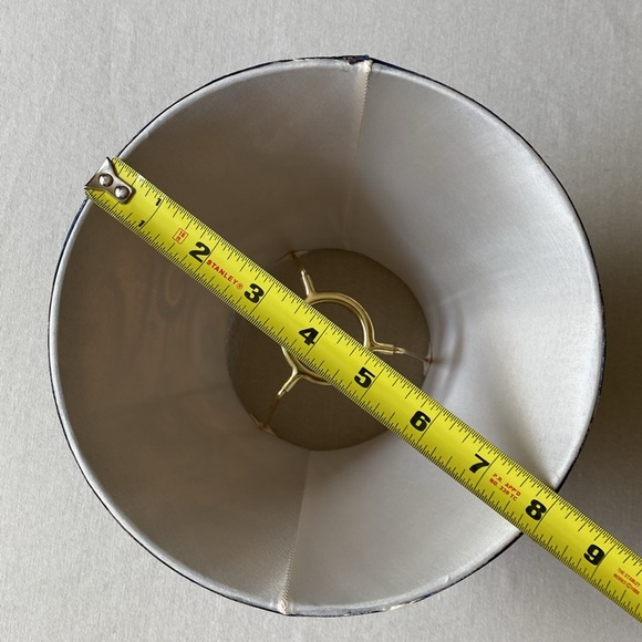 French Paisley Gold and Black Lamp Shade - Picture 3 of 6